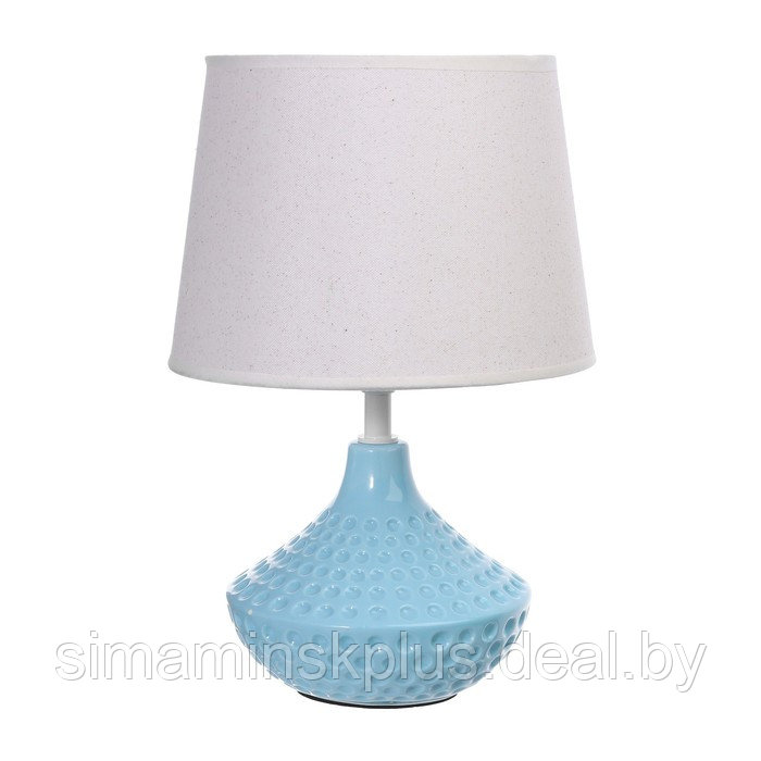 Настольная лампа "Мира" Е27 40Вт голубой 25х25х37 см RISALUX - фото 6 - id-p224009490