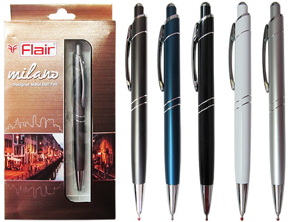 Ручка шариковая автоматическая FLAIR MILANO (цена с НДС) - фото 1 - id-p147420656