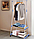 Вешалка передвижная напольная с полками Triangle clothes Rack 160х55х42 см./Стойка для вещей, обуви на колесах, фото 10