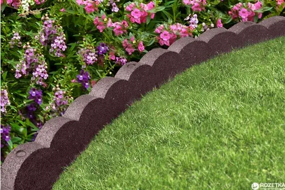 Бордюр садовый для грядок и клумб Flexi Curve Scalloped Border,терракотовый - фото 3 - id-p214701110