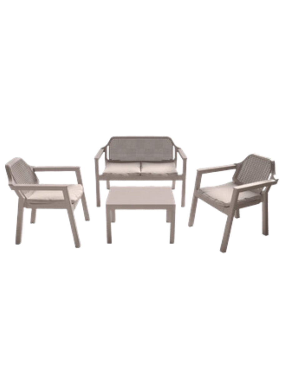 Набор мебели EASY COMFORT (диван, 2 кресла, стол), капучино - фото 1 - id-p213537671