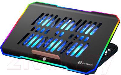 Подставка для ноутбука Evolution LCS-03 RGB с активным охлаждением - фото 1 - id-p224012553
