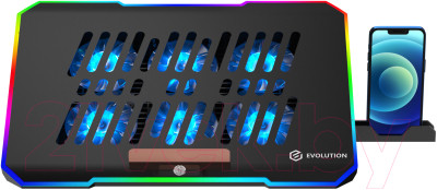 Подставка для ноутбука Evolution LCS-03 RGB с активным охлаждением - фото 5 - id-p224012553