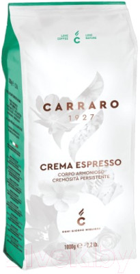 Кофе в зернах Carraro Crema Espresso 80% арабика, 20% робуста - фото 1 - id-p224013231