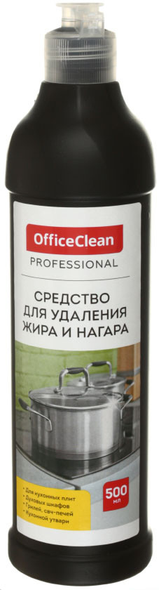 Средство для удаления жира и нагара OfficeClean Professional 500 мл, «Антижир» гель - фото 2 - id-p224014194