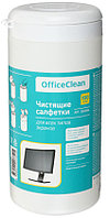 Салфетки чистящие OfficeClean 100 шт., для всех типов экранов