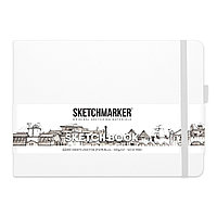 Скетчбук "Sketchmarker", 21x14.8 см, 140 г/м2, 80 листов, белый пейзаж