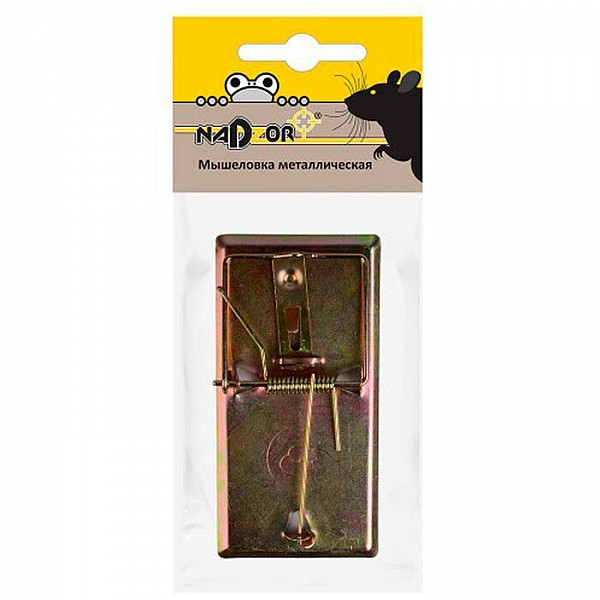 Мышеловка металлическая 9,5*4,7 см, в упаковке с хедером, Nadzor - фото 2 - id-p224015760
