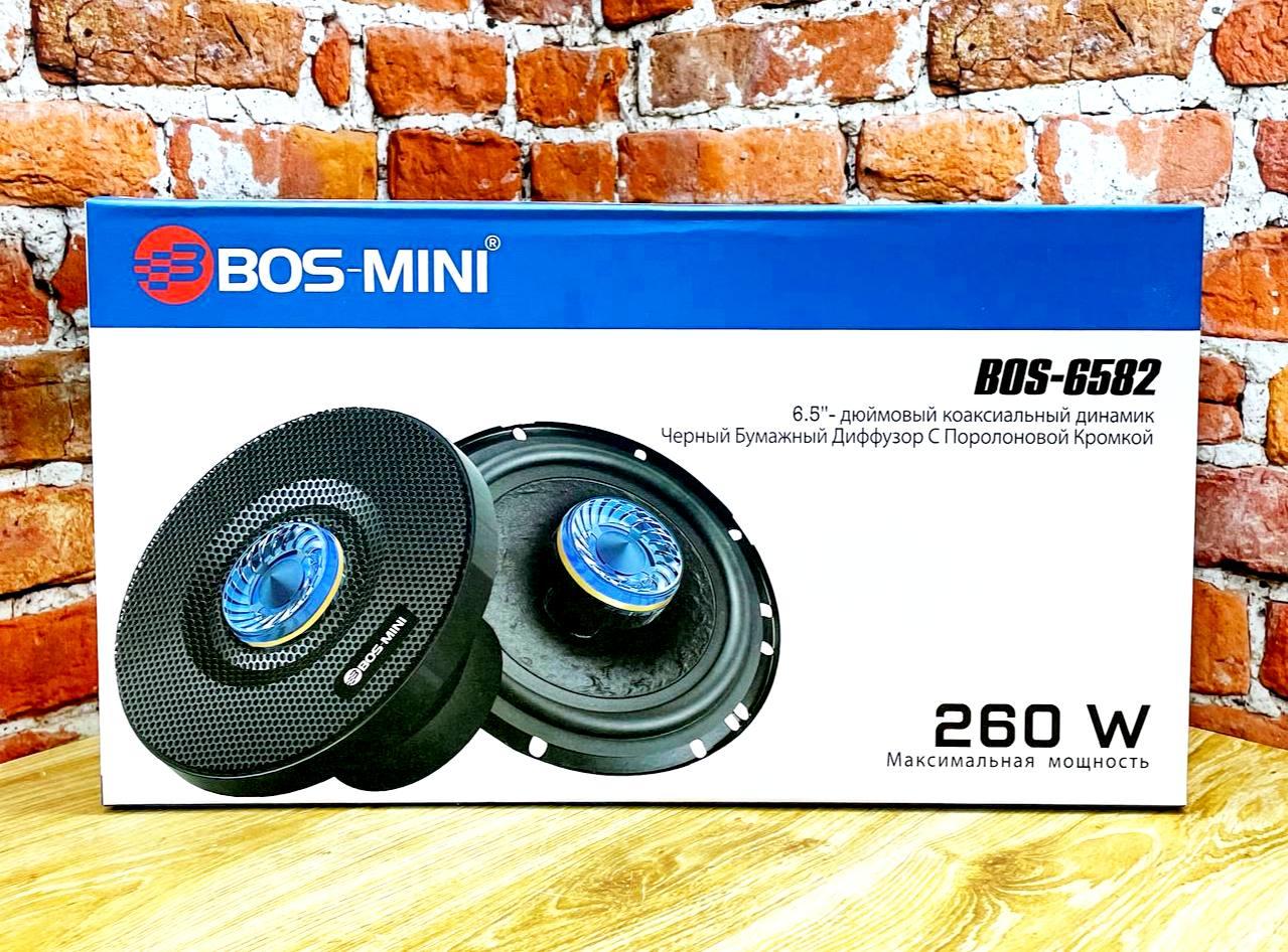 Акустика автомобильная BOS-MINI BOS-6582 широкополосный динамик 6,5" (16,5 см) - фото 1 - id-p224017499