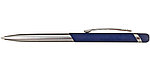 Ручка подарочная шариковая автоматическая Luxor Gemini корпус синий/хром, стержень синий