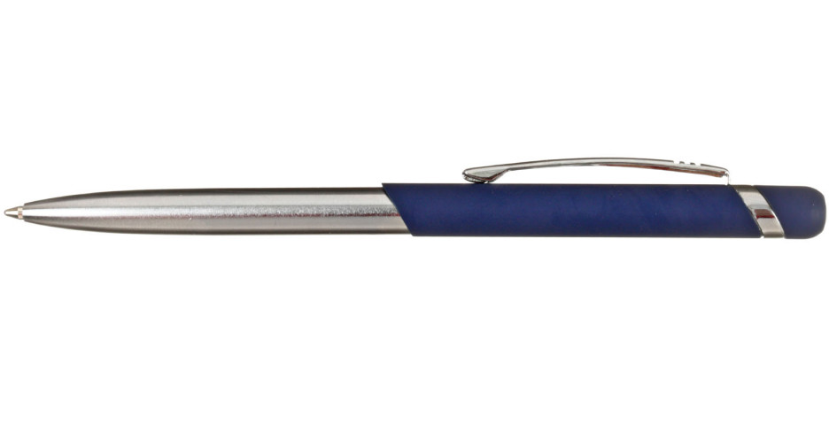 Ручка подарочная шариковая автоматическая Luxor Gemini корпус синий/хром, стержень синий - фото 1 - id-p224014114