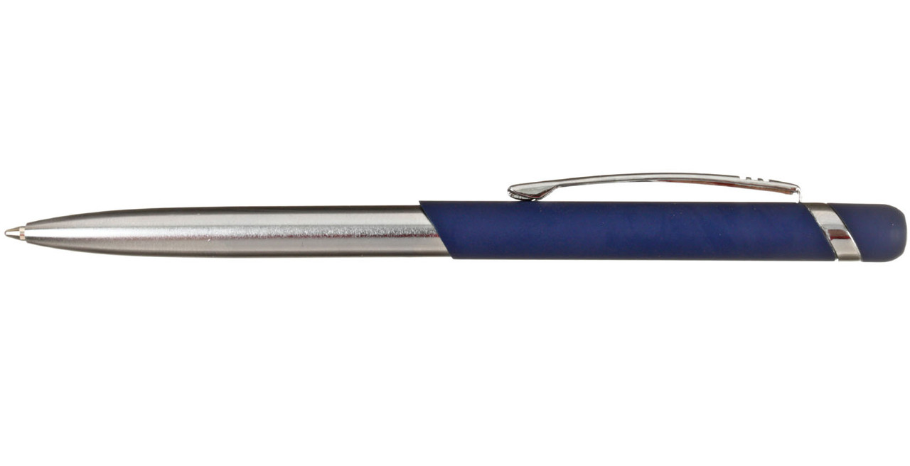 Ручка подарочная шариковая автоматическая Luxor Gemini корпус синий/хром, стержень синий - фото 2 - id-p224014114