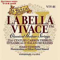 Струны для классической гитары La Bella VIV-H Vivace карбон/посеребренные, сильное нат.