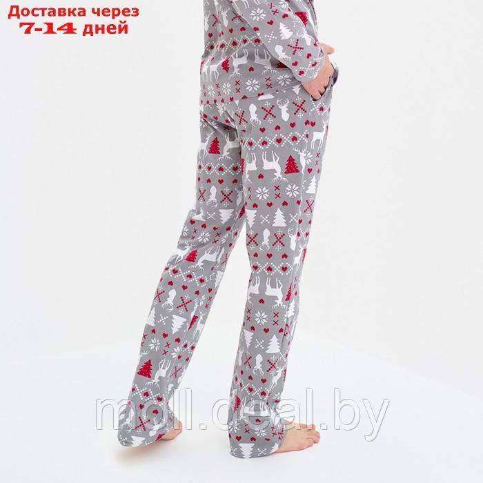Пижама новогодняя мужская KAFTAN "Скандинавия", размер 50 - фото 7 - id-p223962174