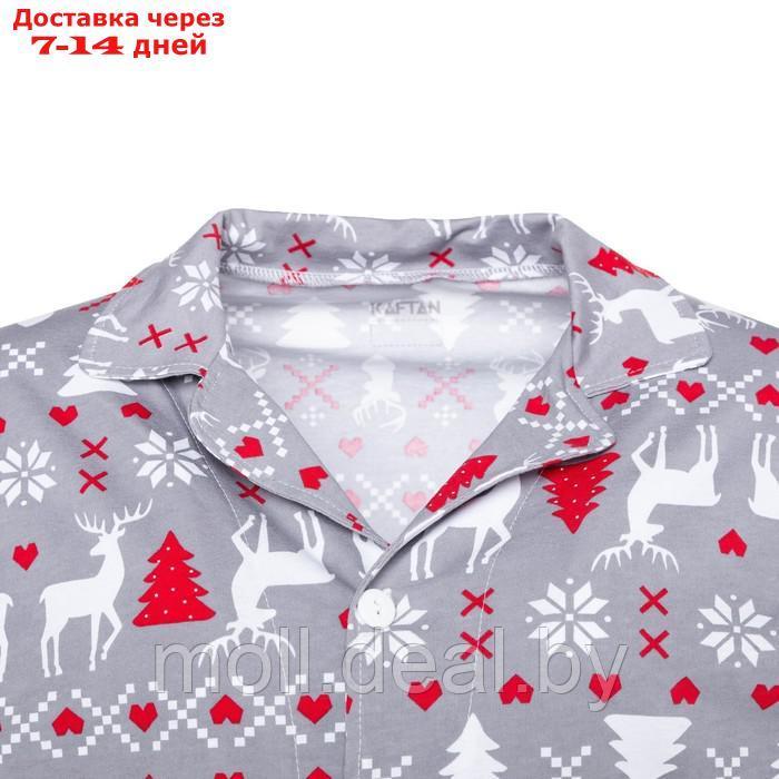 Пижама новогодняя мужская KAFTAN "Скандинавия", размер 50 - фото 9 - id-p223962174