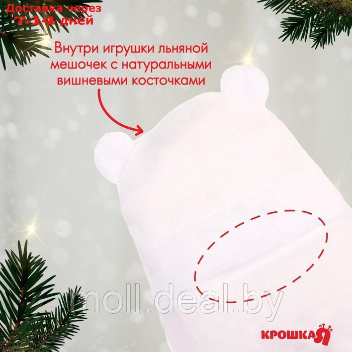 Новогодняя игрушка - грелка с вишневыми косточками "Мишка" - фото 3 - id-p223991113