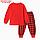 Пижама для мальчика, цвет красный, рост 104 см, фото 2