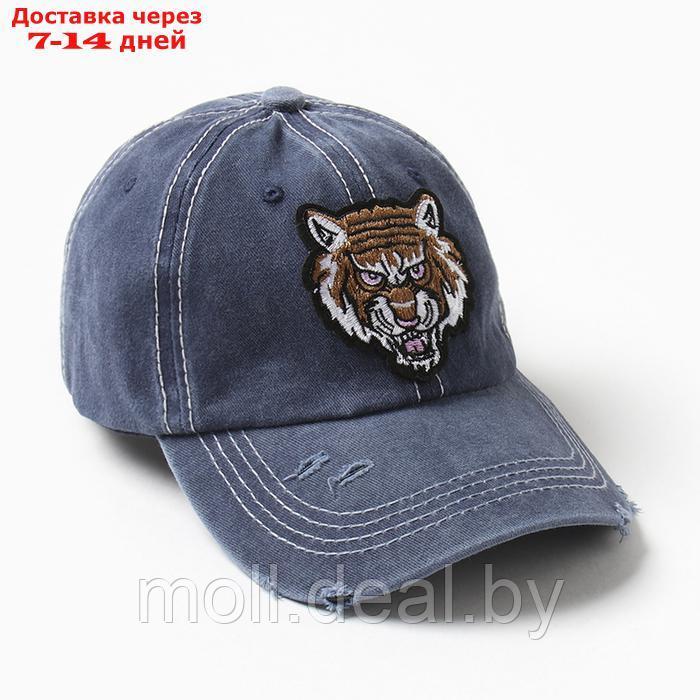 Кепка мужская MINAKU "Tiger", цвет синий, р-р 56-58