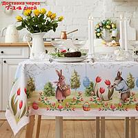 Скатерть Доляна Easter garden 145*215 +/- 3 см, 100% п/э