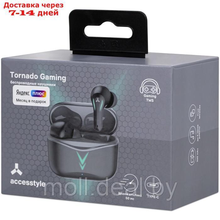 Наушники Accesstyle Tornado Gaming TWS, игровые, до 6 часов, BT 5.1, отклик 50 мс, черные - фото 6 - id-p223962402