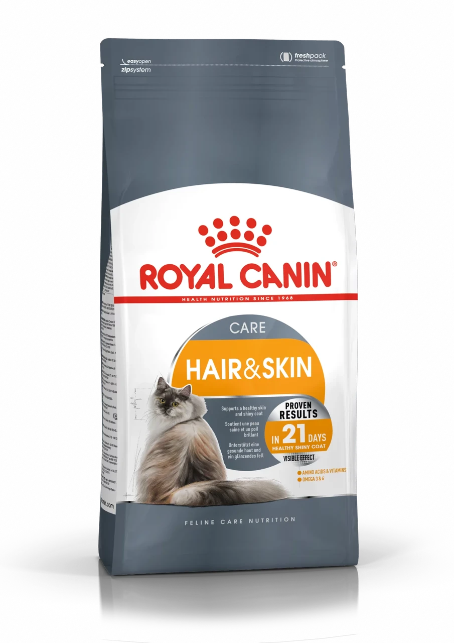 Royal Canin Hair & Skin Care сухой корм для взрослых кошек до 10 лет, 2кг (Россия) - фото 1 - id-p224814364