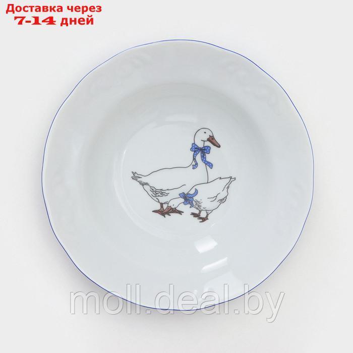 Набор фарфоровых тарелок "Гуси", 12 предметов - фото 5 - id-p223991256
