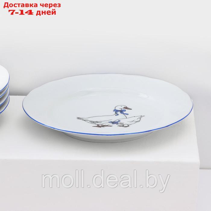 Набор фарфоровых тарелок "Гуси", 12 предметов - фото 9 - id-p223991256