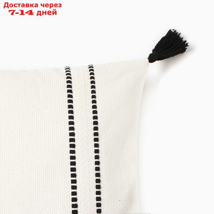 Чехол на подушку Этель сканди 45*45 см, цв. черный, 100% хлопок - фото 2 - id-p223966756
