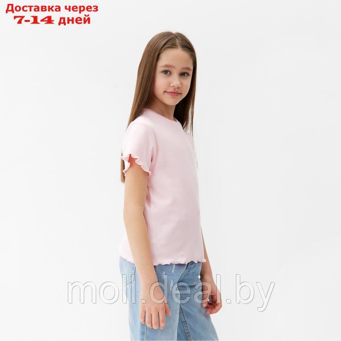 Футболка для девочки MINAKU, цвет розовый, рост 152 см - фото 2 - id-p223992622