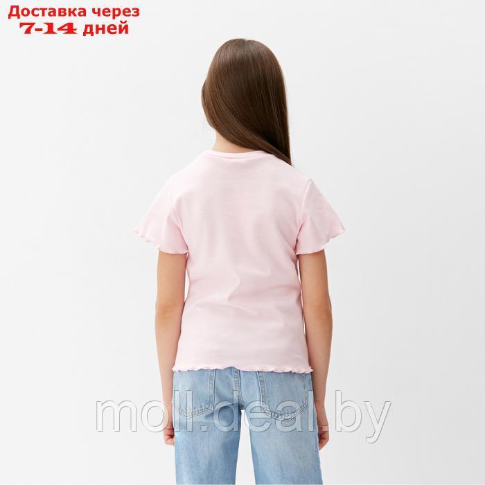 Футболка для девочки MINAKU, цвет розовый, рост 152 см - фото 3 - id-p223992622