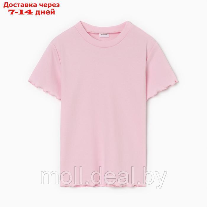 Футболка для девочки MINAKU, цвет розовый, рост 152 см - фото 4 - id-p223992622