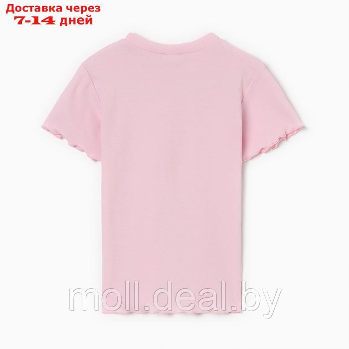Футболка для девочки MINAKU, цвет розовый, рост 152 см - фото 7 - id-p223992622