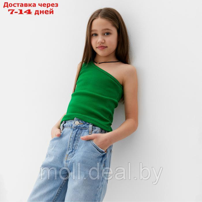 Топ для девочки MINAKU, цвет зелёный, рост 128 см - фото 3 - id-p223992626