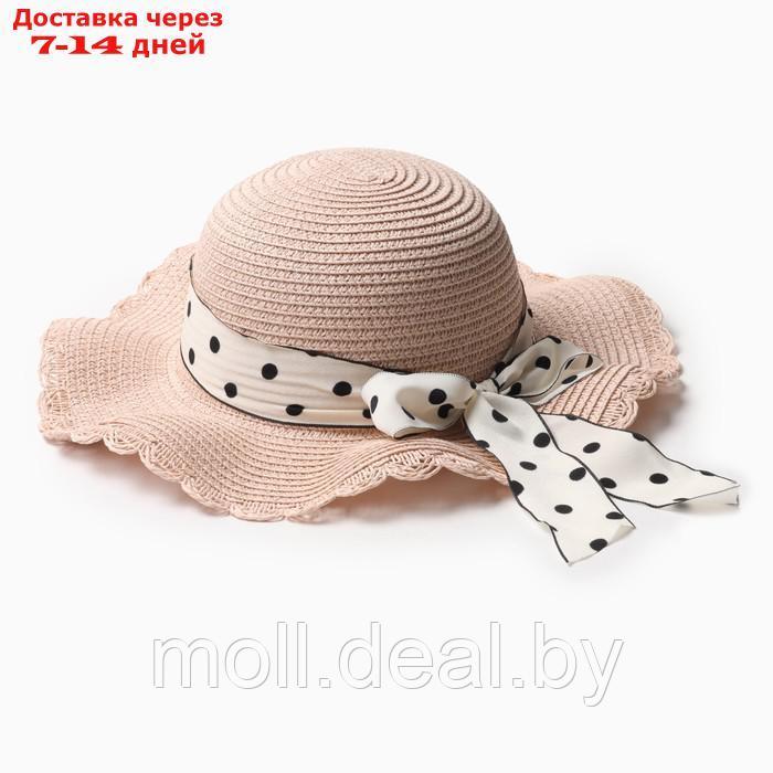 Шляпа для девочки "Леди" MINAKU, р-р 52, цв.розовый - фото 1 - id-p223992628