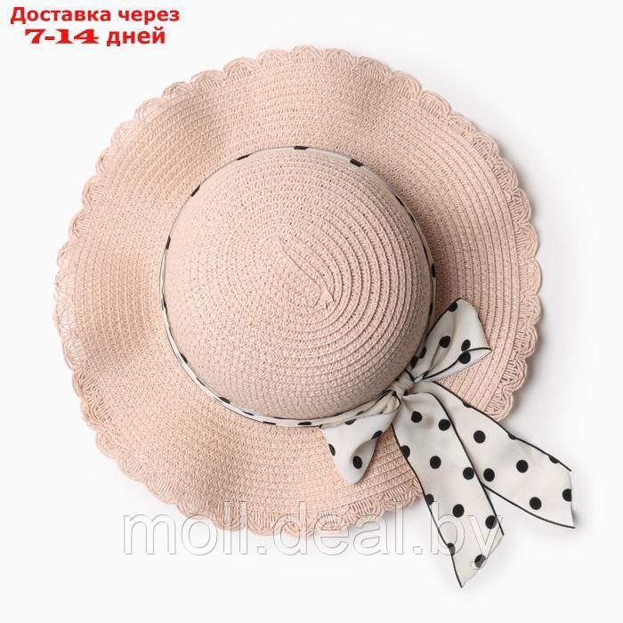 Шляпа для девочки "Леди" MINAKU, р-р 52, цв.розовый - фото 2 - id-p223992628