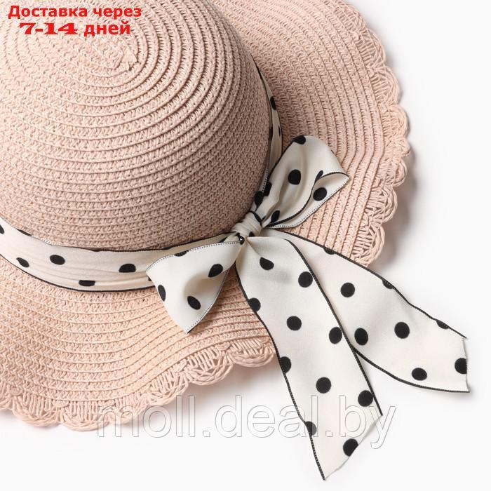 Шляпа для девочки "Леди" MINAKU, р-р 52, цв.розовый - фото 4 - id-p223992628