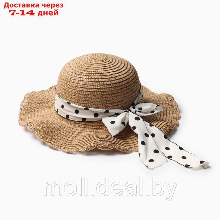 Шляпа для девочки "Леди" MINAKU, р-р 52, цв.коричневый - фото 1 - id-p223992648