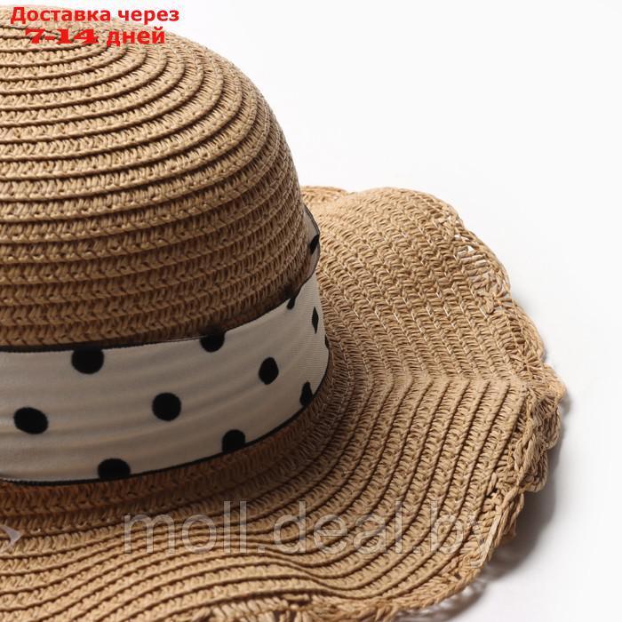 Шляпа для девочки "Леди" MINAKU, р-р 52, цв.коричневый - фото 3 - id-p223992648