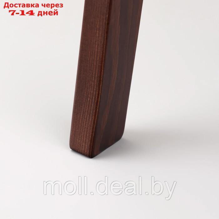 Журнальный столик "Брюгге", D = 45 см, высота 47 см, цвет дуб вотан и орех - фото 3 - id-p223992657