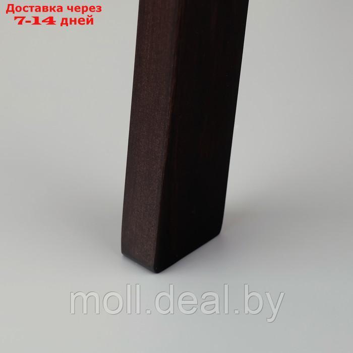 Журнальный столик "Брюгге", D = 45 см, высота 47 см, цвет белый - венге - фото 3 - id-p223992673