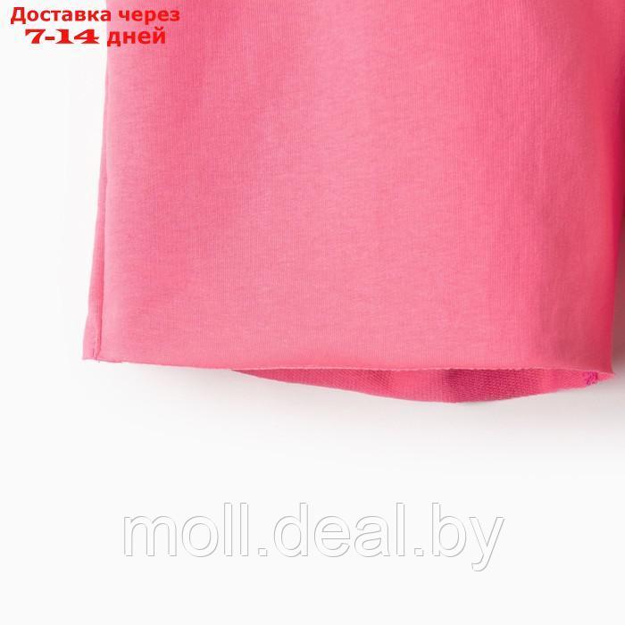 Комплект для девочки (футболка, шорты) MINAKU цвет розовый, рост 98 - фото 2 - id-p223962647
