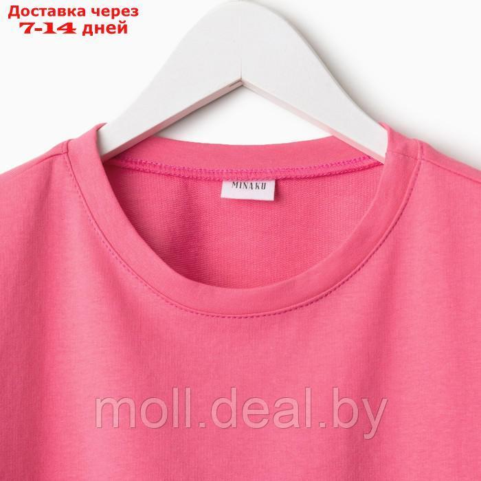 Комплект для девочки (футболка, шорты) MINAKU цвет розовый, рост 146 - фото 7 - id-p223962664
