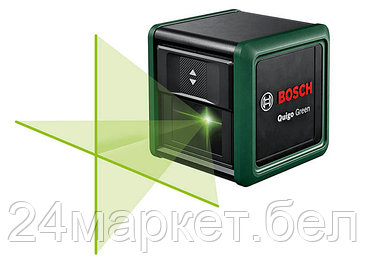 Нивелир лазерный BOSCH Quigo Green со штативом в кор. (проекция: крест, до 12 м, +/- 0.60 мм/м, резьба 1/4")