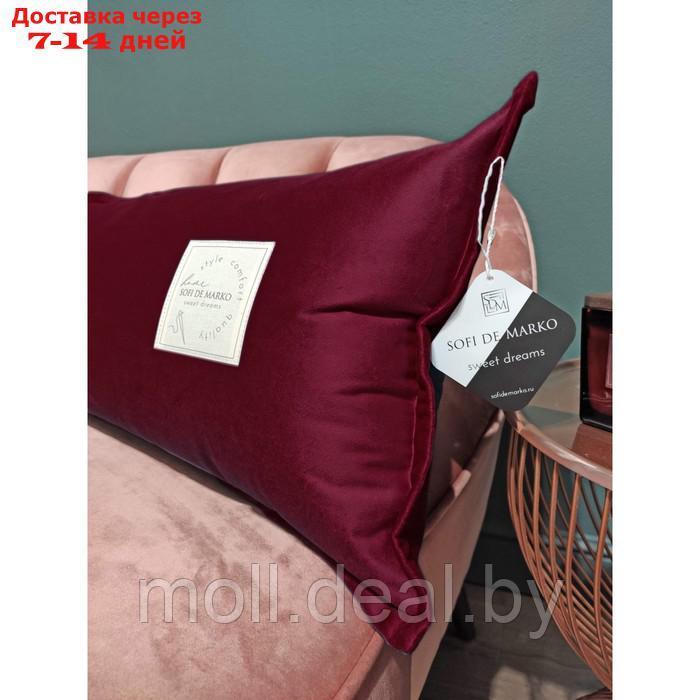 Подушка, размер 32х90 см, цвет бордо - фото 2 - id-p223991417