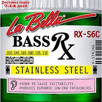 Комплект струн для 6-струнной бас-гитары La Bella RX-S6C RX Stainless