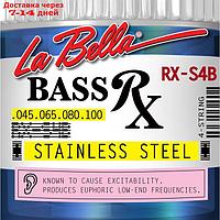Струны для бас-гитары La Bella RX-S4B RX Stainless 45-100