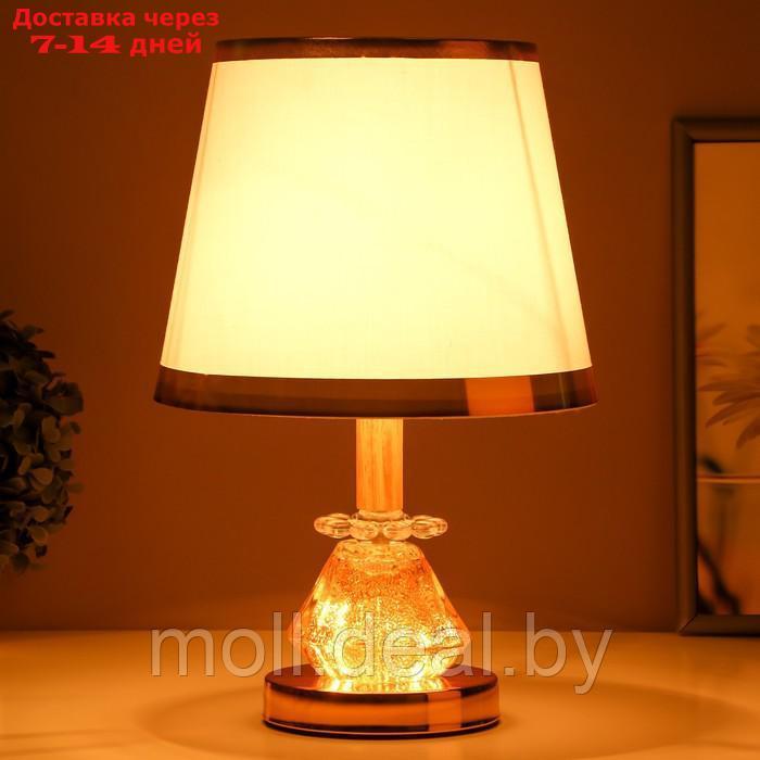 Настольная лампа с подсветкой "Медея" Е27 40Вт золото 21х21х34 см - фото 3 - id-p223962807