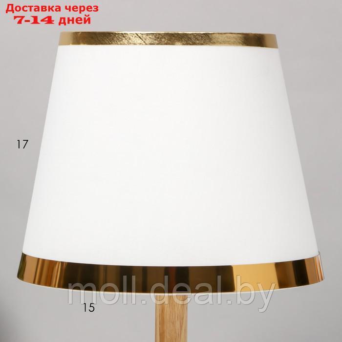 Настольная лампа с подсветкой "Медея" Е27 40Вт золото 21х21х34 см - фото 4 - id-p223962807