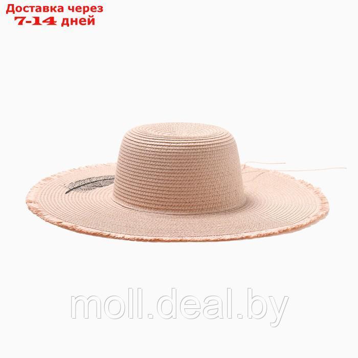 Шляпа женская MINAKU, цвет розовый, р-р 58