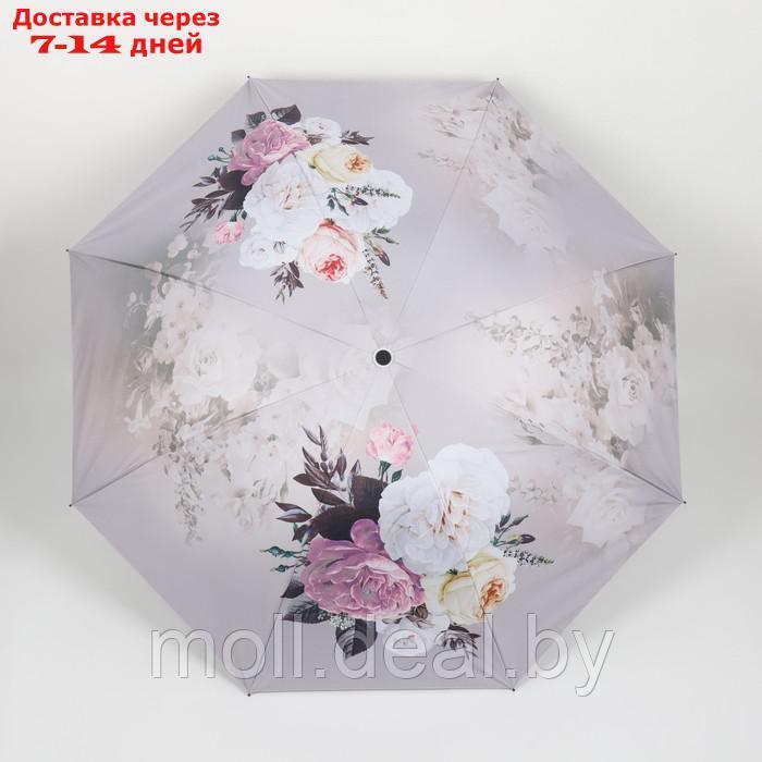 Зонт механический "Цветочный букет", эпонж, 4 сложения, 8 спиц, R = 48 см, цвет МИКС - фото 9 - id-p223993832